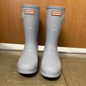 Light Blue Short Hunter Rainboots NWOT